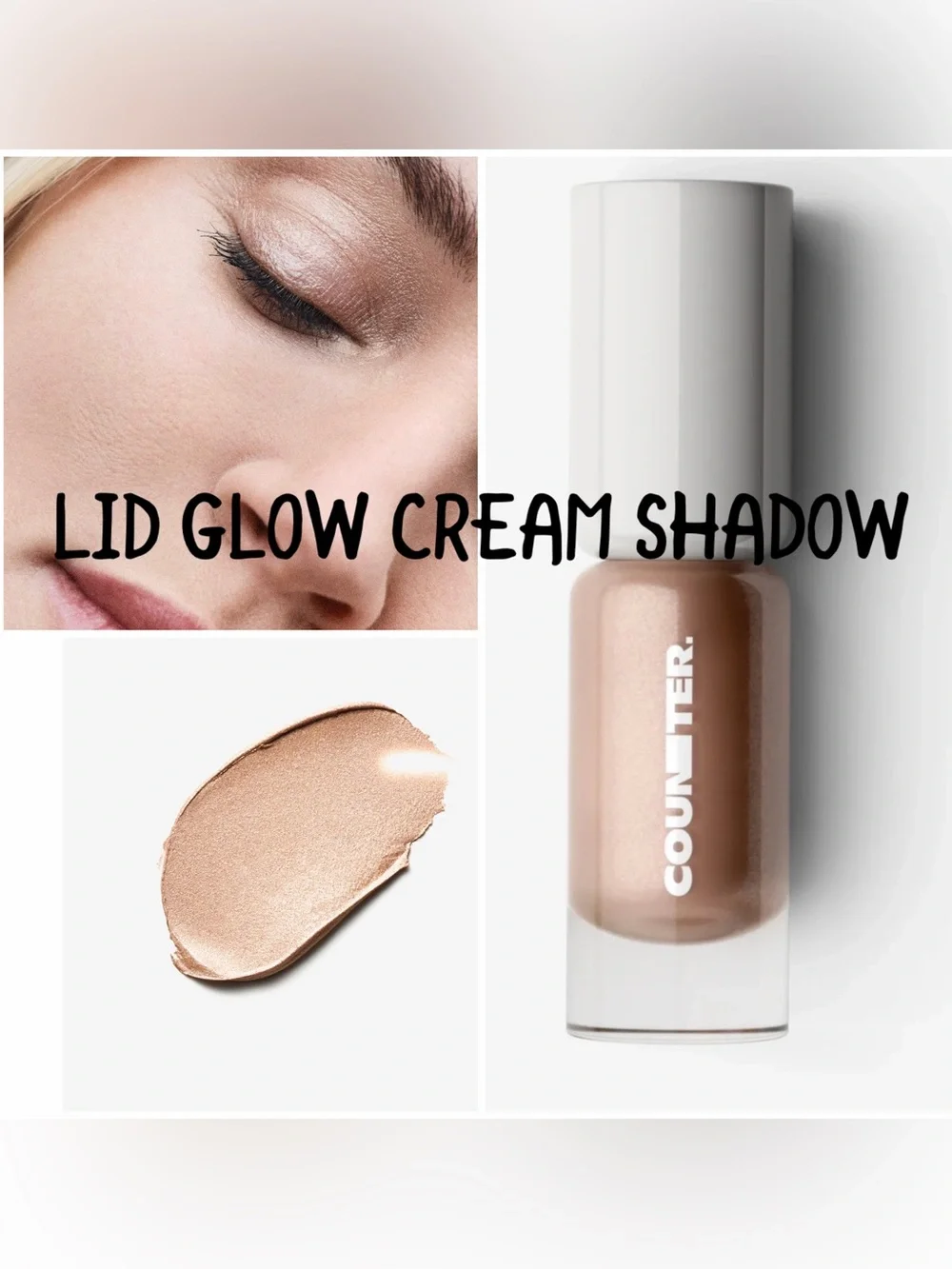 Eyeshadow Beauty Counter Lid Glow Cream Shadow — AURA - BRIGHTENING SOFT BEIGE